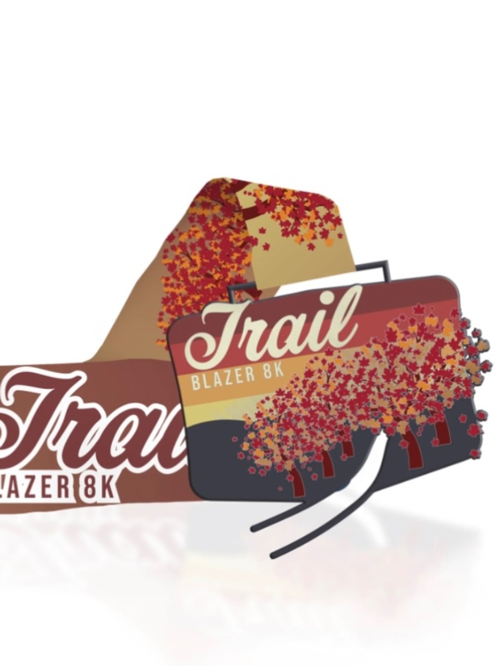 Trail Blazer 8k virtual challenge medal